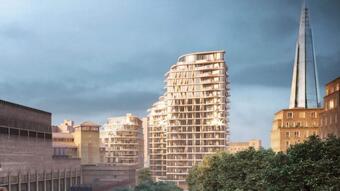Triptych Bankside, the distinctive Southbank development, topped out by JTRE London